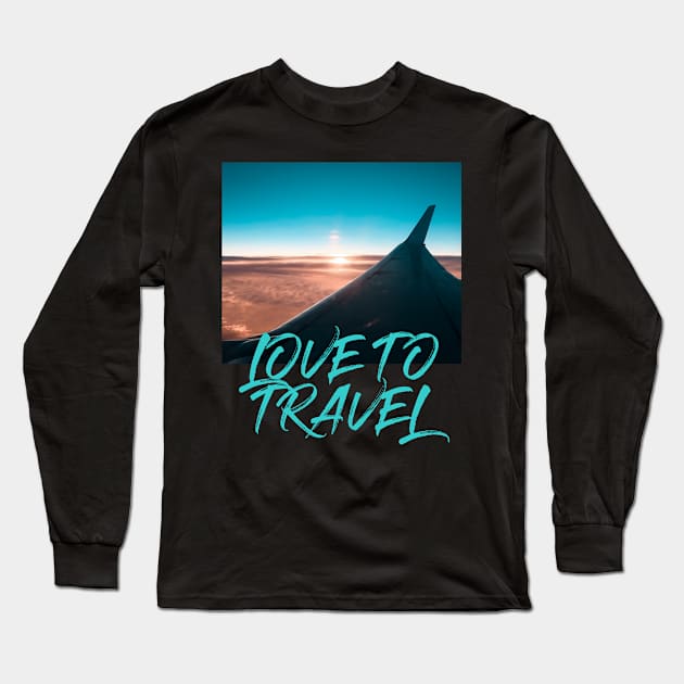 love to travel Long Sleeve T-Shirt by Coretec